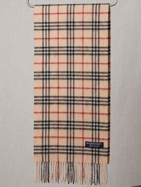 Burberry London authentic 80” long scarf cashmere England classic print